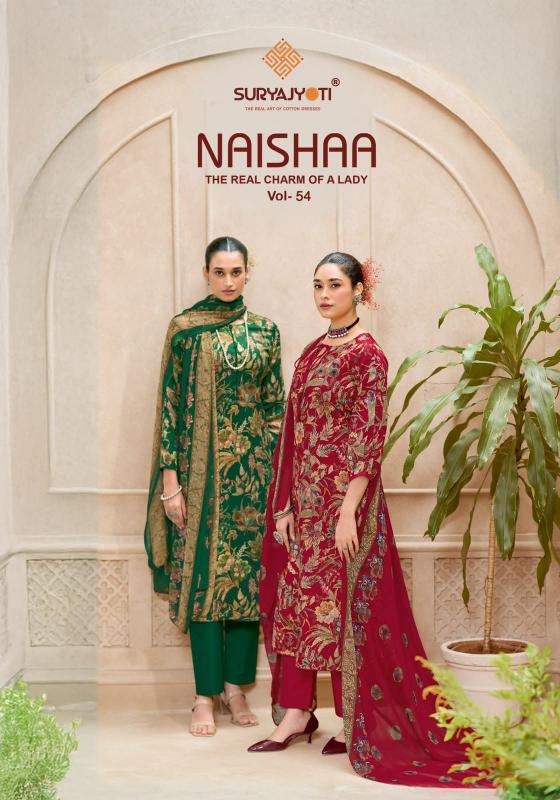Suryajyoti naishaa vol 54 dress material wholesale